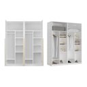 Ver imagem 6 de Guarda-Roupa Planejado 2 Peças 4 Portas Jade CabeCasa MadeiraOriginals Branco/Fosco