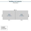 Ver imagem 2 de Guarda Roupa Planejado Casal 2 Peças 4 Portas Jade CabeCasa MadeiraOriginals Cinza/Urbano