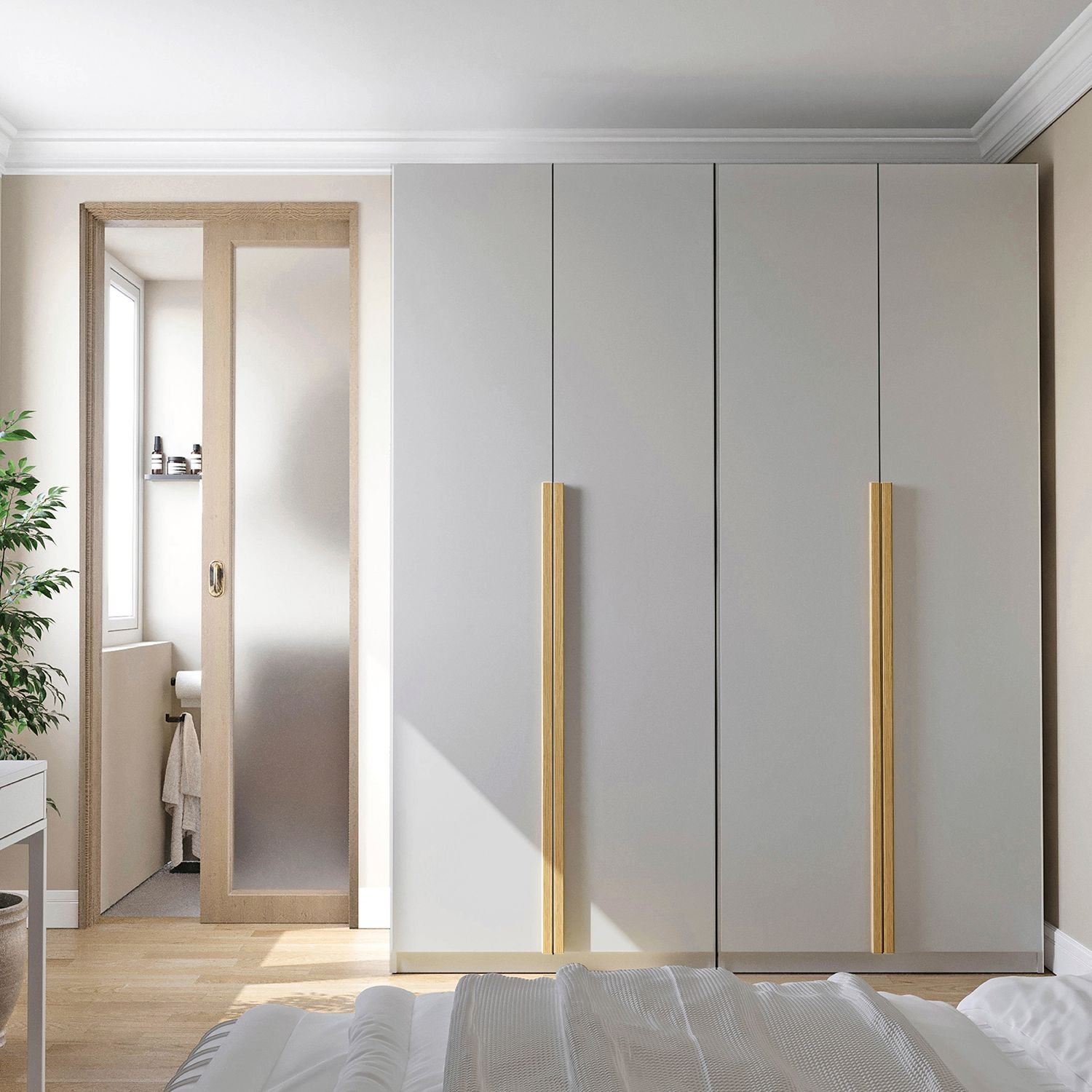 Guarda Roupa Casal Modulado 2 Peças 4 Portas Jade CabeCasa