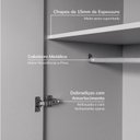 Ver mais imagens de Guarda Roupa Planejado Casal 2 Peças 4 Portas Jade CabeCasa MadeiraOriginals Cinza/Urbano