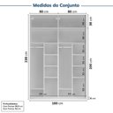 Ver imagem 3 de Guarda-roupa Modulado 4 Peças 4 Portas Jade CabeCasa MadeiraOriginals