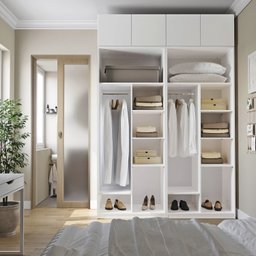 Guarda-roupa Modulado 4 Peças 4 Portas Jade CabeCasa MadeiraMadeira - 1