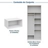 Guarda-roupa Modulado 4 Peças 4 Portas Jade CabeCasa MadeiraOriginals - 4