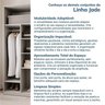 Guarda-roupa Modulado 4 Peças 4 Portas Jade CabeCasa MadeiraOriginals - 13