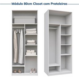 Guarda-roupa Modulado 4 Peças 4 Portas Jade CabeCasa MadeiraMadeira - 8