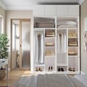 Ver imagem 1 de Guarda-Roupa Planejado 4 Peças 4 Portas Jade CabeCasa MadeiraOriginals Branco/Fosco