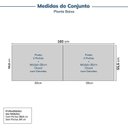 Ver imagem 2 de Guarda-Roupa Planejado 4 Peças 4 Portas Jade CabeCasa MadeiraOriginals Branco/Fosco