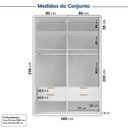 Ver imagem 3 de Guarda-roupa Modulado 4 Peças 4 Portas Jade CabeCasa MadeiraOriginals