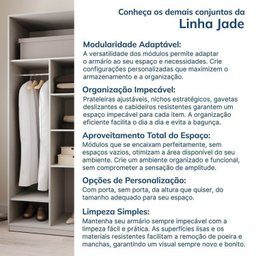 Guarda-roupa Modulado 4 Peças 4 Portas Jade CabeCasa MadeiraMadeira - 14