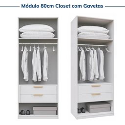 Guarda-roupa Modulado 4 Peças 4 Portas Jade CabeCasa MadeiraMadeira - 9