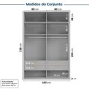 Ver imagem 3 de Guarda-roupa Modulado 4 Peças 4 Portas Jade CabeCasa MadeiraOriginals