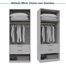 Guarda-roupa Modulado 4 Peças 4 Portas Jade CabeCasa MadeiraMadeira - 9