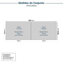 Ver imagem 2 de Guarda-Roupa Planejado 4 Peças 4 Portas Jade CabeCasa MadeiraOriginals Cinza/Urbano