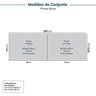 Guarda-roupa Modulado 4 Peças 4 Portas Jade Cabecasa Madeiramadeira - 2