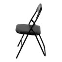 Ver imagem 3 de Kit 10 Cadeiras Dobrável Auditório Hotel Aço Pintado Lena Preto