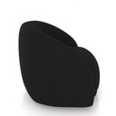 Ver imagem 7 de Poltrona Decorativa Jenny Base Giratória em Metal Preto Veludo Preto G45 - Gran Belo