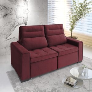 Sofá Retrátil e Reclinável 2 Lugares 230 Cm Charm