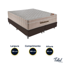 Ver imagem 3 de Cama Box Bipartido Casal Marrom e Colchão Airtech Springpocket Molas Ensacadas Ortobom