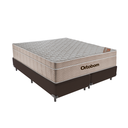 Ver imagem 1 de Cama Box Bipartido Casal Marrom e Colchão Airtech Springpocket Molas Ensacadas Ortobom