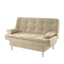 Ver imagem 2 de Estofado Sofá Cama Flip 90x185x90cm Bege