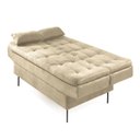 Ver imagem 4 de Estofado Sofá Cama Flip 90x185x90cm Bege