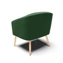 Ver imagem 4 de Kit 02 Poltronas Veludo Verde Esmeralda Pés Palito D’Rossi