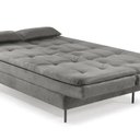 Ver imagem 2 de Estofado Sofá Cama Flip 90x185x90cm Cinza