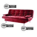 Ver imagem 3 de Estofado Sofá Cama Flip 90x185x90cm