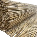 Ver imagem 6 de Esteira de Bambu Inteiro Natural Divisória 5mt x 1mt para Pergolado Decoração Cortinas Decore Fácil