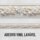 Ver imagem 2 de Faixa Decorativa Adesiva (autocolante) - Relevo Floral 3