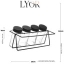 Ver imagem 3 de Porta Condimentos com 4 Potes e Suporte Metal Lyor