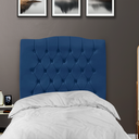 Ver imagem 3 de Cabeceira de Cama Box Solteiro 90 cm Dunas Azul Marinho