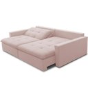 Ver imagem 5 de Sofá Cama Retrátil Reclinável 208cm Lari F04 Veludo Rosê