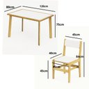 Ver imagem 3 de Conjunto Mesa de Jantar Belize com 4 Cadeiras