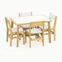 Ver imagem 2 de Conjunto Mesa de Jantar Belize com 4 Cadeiras