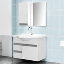 Ver imagem 1 de Kit Gabinete de Banheiro com Espelheira Boa Vista 60cm Branco