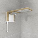 Ver imagem 2 de Chuveiro Ducha Acqua Duo 5500w Jato Duplo 127v Branco/dourado Lorenzetti
