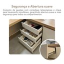 Ver mais imagens de Mesa para Escritório Tamburato Supreme Ld Carvalho/branco - Artany Móveis
