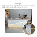 Ver imagem 5 de Mesa para Escritório Tamburato Supreme Ld Carvalho/branco - Artany Móveis