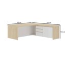 Ver imagem 4 de Mesa para Escritório Tamburato Supreme Ld Carvalho/branco - Artany Móveis