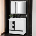 Ver imagem 1 de Gabinete de Banheiro com Espelheira Kit Macapá 60cm Branco