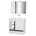 Ver imagem 2 de Gabinete de Banheiro com Espelheira Kit Macapá 60cm Branco
