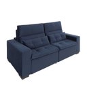 Ver imagem 2 de Sofá Retrátil e Reclinável 2 Lugares 220cm Essence Azul