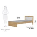 Ver imagem 3 de Cama Infantil Babá 100% MDF Margo Espresso Móveis Marrom/Branco Brilho/Amêndoa