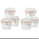 Ver imagem 1 de Conjunto de Potes Herméticos de Vidro com 6 Peças de 200 Ml.