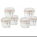 Ver imagem 1 de Conjunto de Potes Herméticos de Vidro com 6 Peças de 200 Ml.