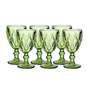 Taça de Vidro Diamante 340ml 6 Unidades Mesa Posta Ke Home Diamond