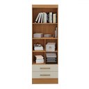 Ver imagem 2 de Armário para Escritório Modulare 2 Portas 2 Gavetas Cinamomo/off White - Panorama Móveis