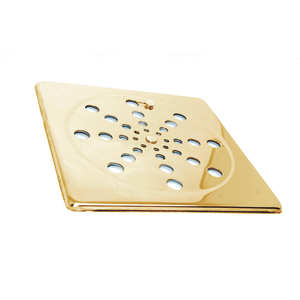 Tampa P/ Ralo Grelha Quadrado 15cm Abre/ Fecha - Dourado