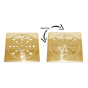 Ver imagem 4 de Tampa P/ Ralo Grelha Quadrado 15cm Abre/ Fecha - Dourado